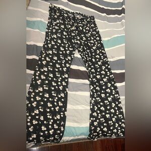 Floral Black Kids Bottoms